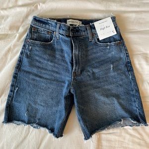 NWT Abercrombie & Fitch High Rise Denim Shorts